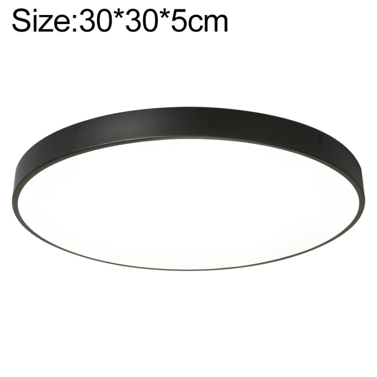 Macaron LED Round Ceiling Lamp, White Light, Size:30cm(Black) - Celling Lights & Chandeliers by PMc TechLife | Online Shopping South Africa | PMc TechLife | Buy Now Pay Later Mobicred