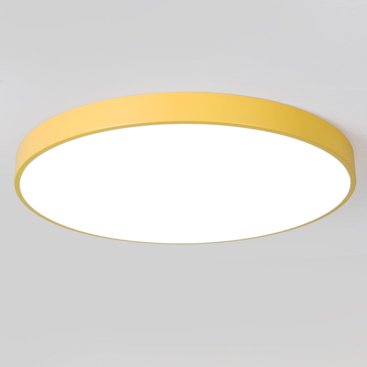 Macaron LED Round Ceiling Lamp, White Light, Size:60cm(Yellow) - Celling Lights & Chandeliers by PMc TechLife | Online Shopping South Africa | PMc TechLife | Buy Now Pay Later Mobicred
