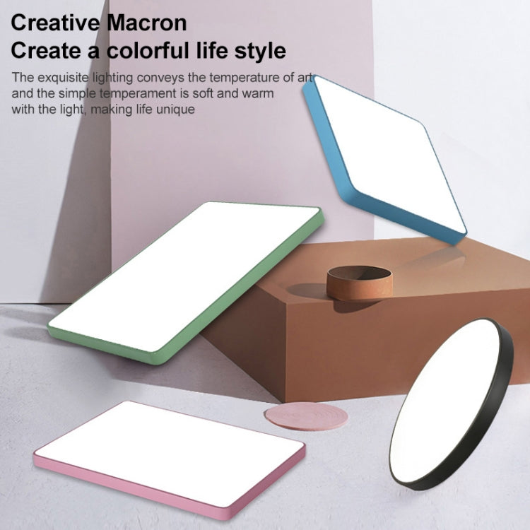 Macaron LED Square Ceiling Lamp, White Light, Size:30cm(Pink) - Celling Lights & Chandeliers by PMc TechLife | Online Shopping South Africa | PMc TechLife | Buy Now Pay Later Mobicred