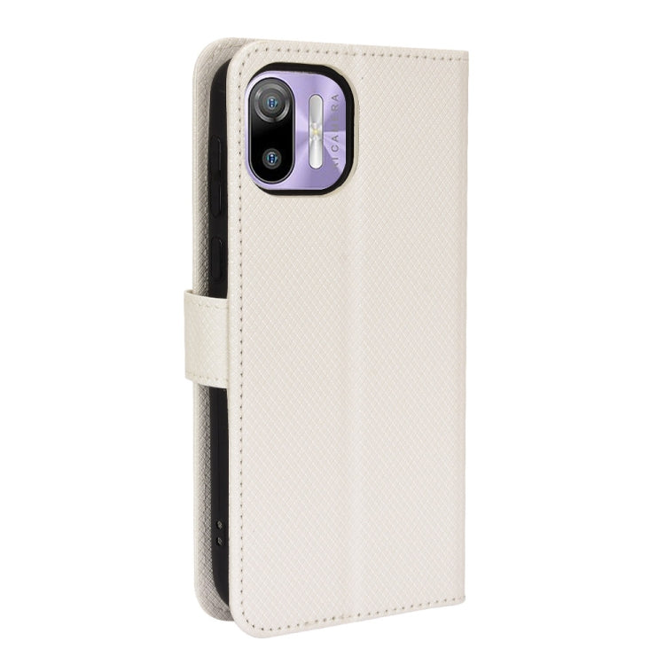 For Ulefone Note 6/ Note 6P Diamond Texture Leather Phone Case(White) - Ulefone Cases by PMC Jewellery | Online Shopping South Africa | PMC Jewellery | Buy Now Pay Later Mobicred