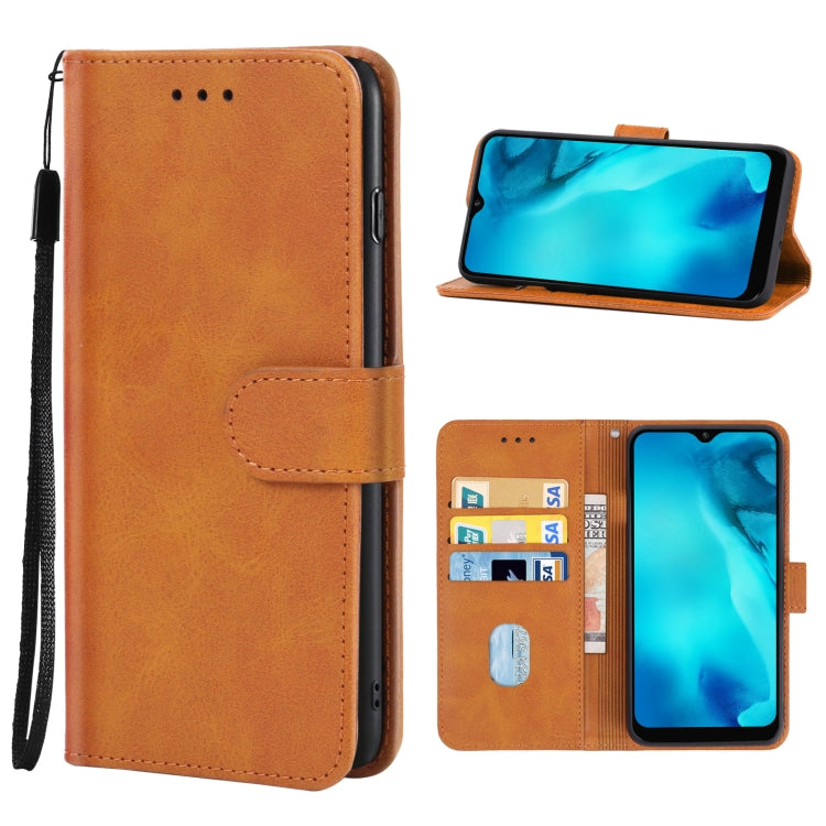 Leather Phone Case For Doogee X93(Brown) - More Brand by PMC Jewellery | Online Shopping South Africa | PMC Jewellery | Buy Now Pay Later Mobicred