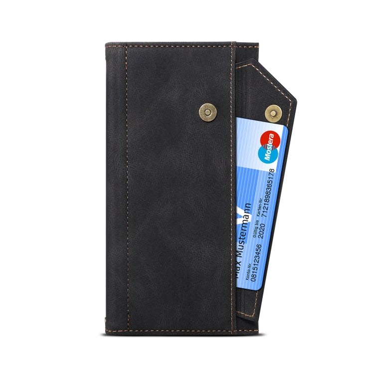 For Motorola Edge X30 Retro Frosted Leather Phone Case(Black) - Motorola Cases by PMC TechLife | Online Shopping South Africa | PMC TechLife | Buy Now Pay Later Mobicred