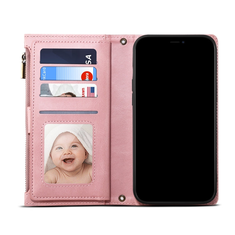 For Motorola Edge X30 Retro Frosted Leather Phone Case(Rose Gold) - Motorola Cases by PMC TechLife | Online Shopping South Africa | PMC TechLife | Buy Now Pay Later Mobicred