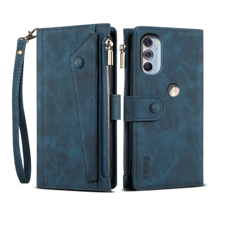 For Motorola Edge X30 Retro Frosted Leather Phone Case(Deep Green) - Motorola Cases by PMC TechLife | Online Shopping South Africa | PMC TechLife | Buy Now Pay Later Mobicred