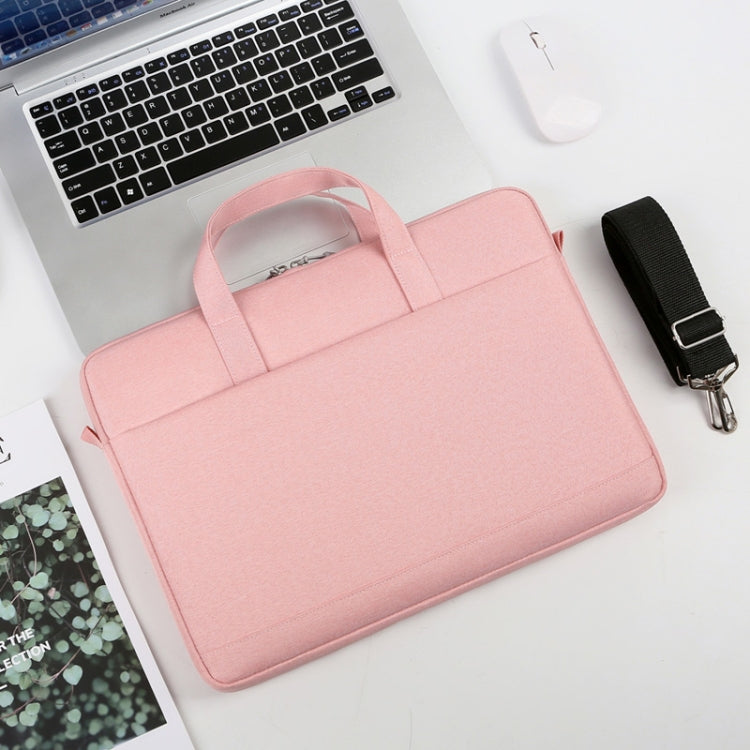 P310 Waterproof Oxford Cloth Laptop Handbag For 14 inch(Pink) - 14.1 inch by PMC Jewellery | Online Shopping South Africa | PMC Jewellery | Buy Now Pay Later Mobicred