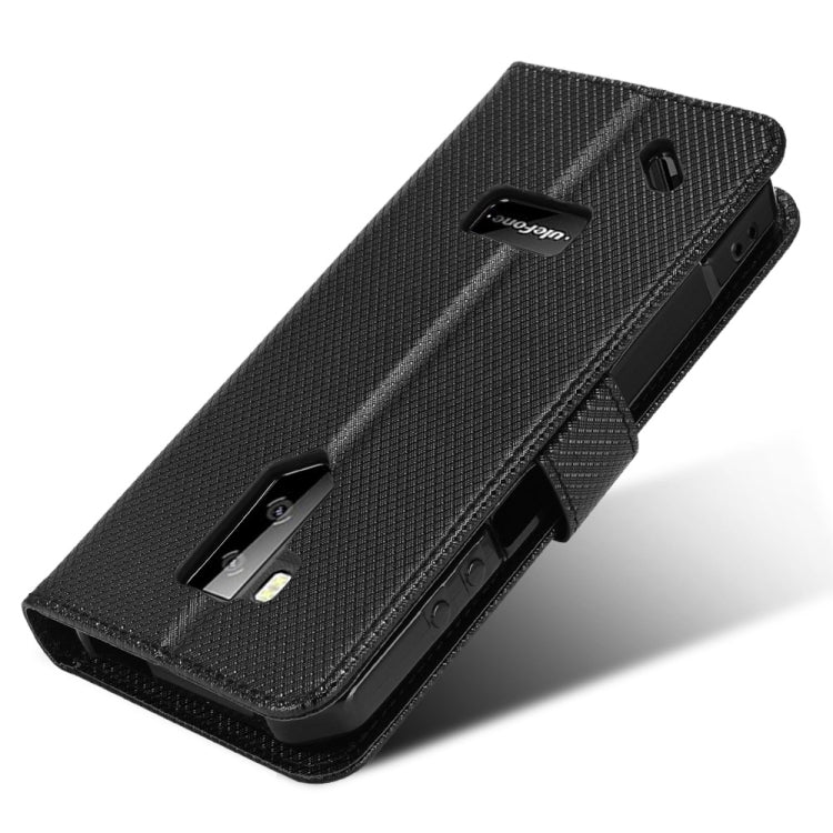 For Ulefone Armor X9 Diamond Texture Leather Phone Case(Black) - free shipping - PMC Jewellery - Order now!