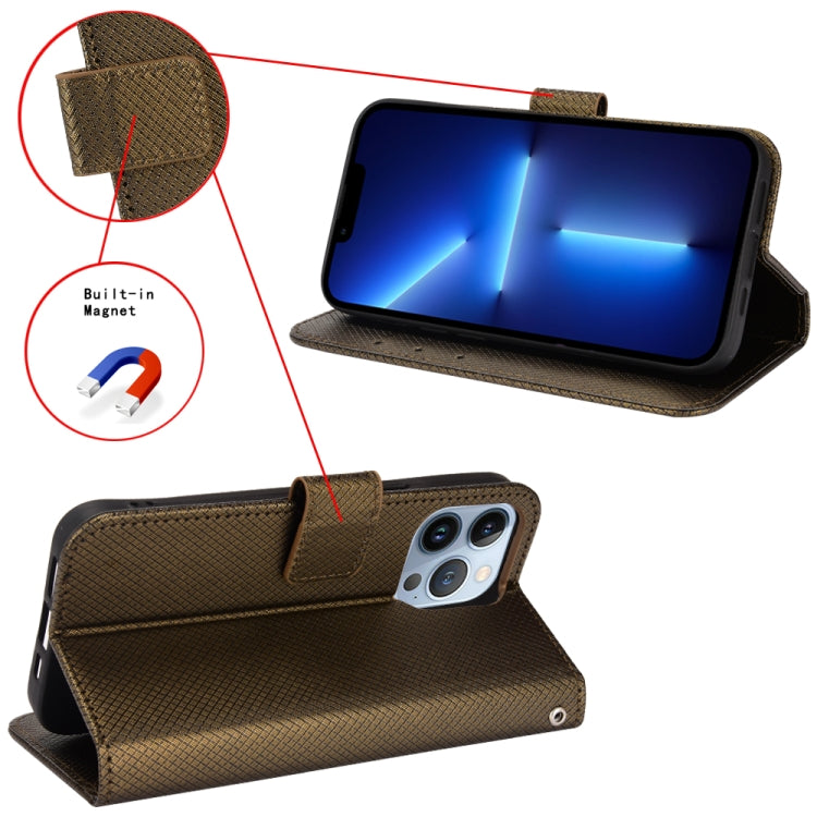 For Ulefone Armor X9 Diamond Texture Leather Phone Case(Brown) - Ulefone Cases by PMC Jewellery | Online Shopping South Africa | PMC Jewellery | Buy Now Pay Later Mobicred