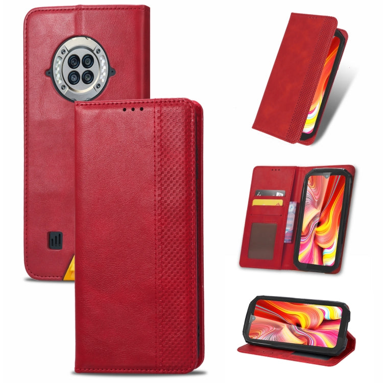 For Doogee S96 Pro Magnetic Buckle Retro Texture Leather Phone Case(Red) - Doogee Cases by PMC TechLife | Online Shopping South Africa | PMC TechLife | Buy Now Pay Later Mobicred