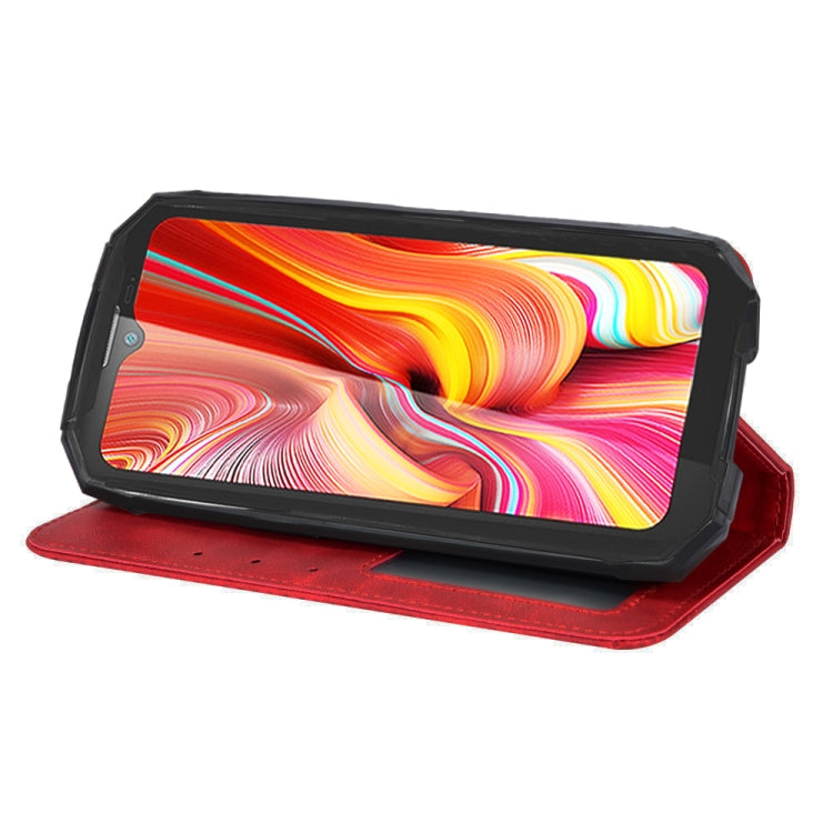 For Doogee S96 Pro Magnetic Buckle Retro Texture Leather Phone Case(Red) - Doogee Cases by PMC TechLife | Online Shopping South Africa | PMC TechLife | Buy Now Pay Later Mobicred
