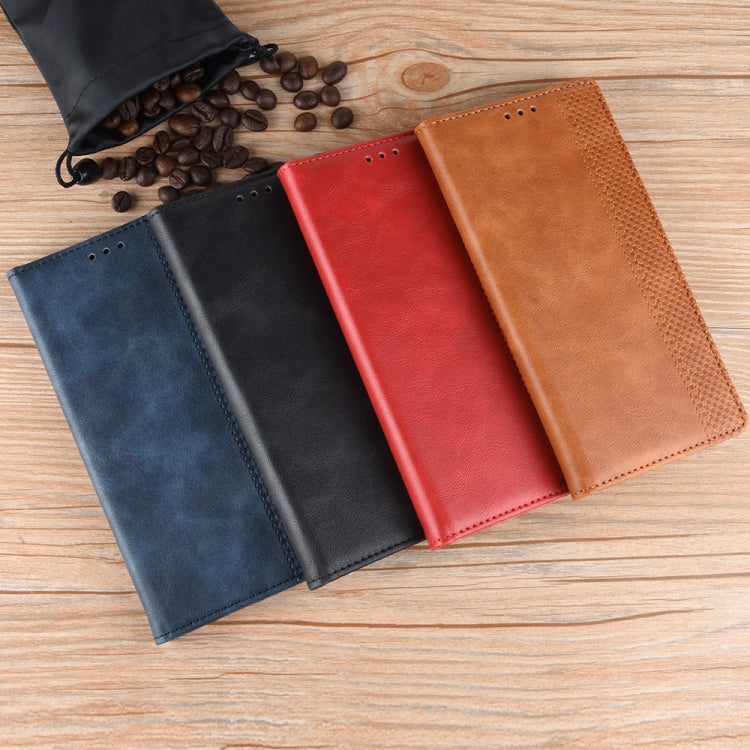 For Doogee S96 Pro Magnetic Buckle Retro Texture Leather Phone Case(Red) - Doogee Cases by PMC TechLife | Online Shopping South Africa | PMC TechLife | Buy Now Pay Later Mobicred