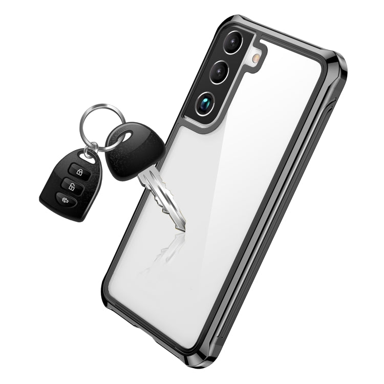 For Samsung Galaxy S22 5G RedPepper Transparent Dot Shockproof Waterproof PC + TPU Phone Case(Black) - free shipping - PMc TechLife - Order now!