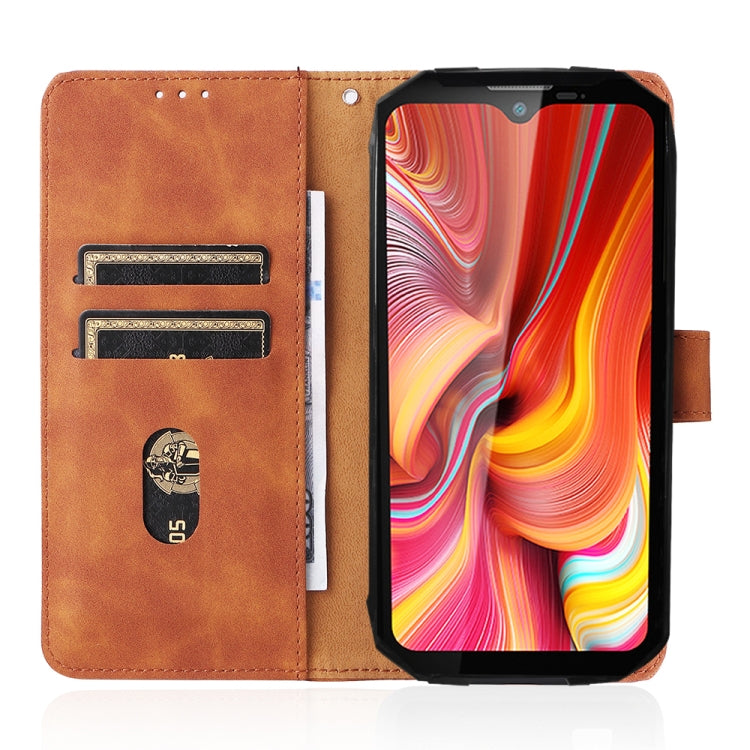 For DOOGEE S96 Pro Skin Feel Magnetic Buckle Calf Texture PU Phone Case(Brown) - Doogee Cases by PMC TechLife | Online Shopping South Africa | PMC TechLife | Buy Now Pay Later Mobicred