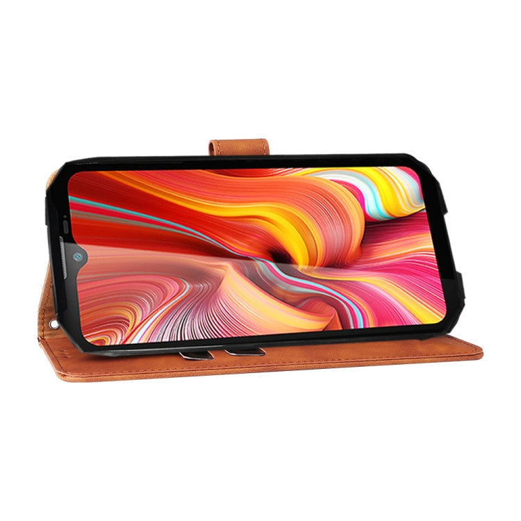 For DOOGEE S96 Pro Skin Feel Magnetic Buckle Calf Texture PU Phone Case(Brown) - Doogee Cases by PMC TechLife | Online Shopping South Africa | PMC TechLife | Buy Now Pay Later Mobicred