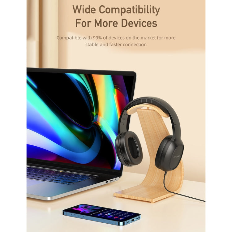 awei GM-6 3.5mm Stereo Wired Headset(Black) - Multimedia Headset by awei | Online Shopping South Africa | PMC Jewellery | Buy Now Pay Later Mobicred