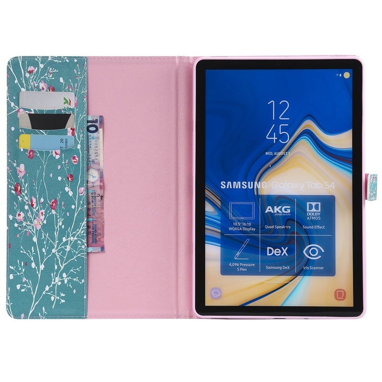 For Galaxy Tab S4 10.5 T830 / T835 Colored Drawing Pattern Horizontal Flip PU Leather Case with Holder & Card Slots & Wallet (Apricot Tree) - Other Galaxy Tab PC by PMC Jewellery | Online Shopping South Africa | PMC Jewellery