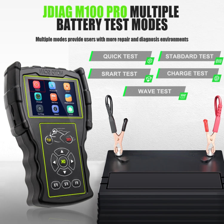 JDiag M100 PRO Intelligent Motorcycle Electronic Fuel Injection System Diagnostic Instrument, Fully Equipped Version(Black) - Electrical Instruments by PMC TechLife | Online Shopping South Africa | PMC TechLife | Buy Now Pay Later Mobicred