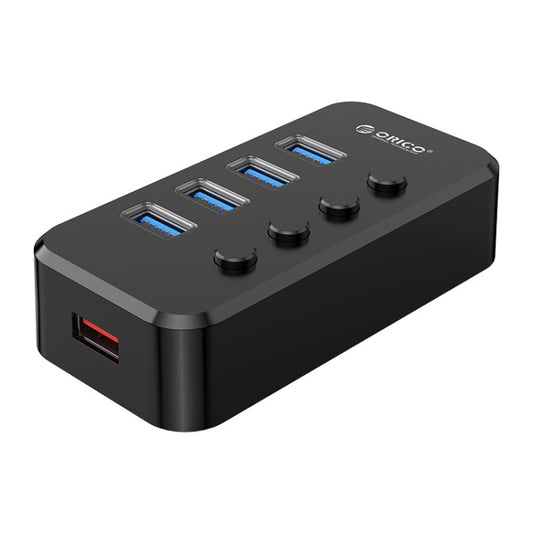 ORICO SWU3-4A 4 Ports USB 3.0 HUB(Black) - USB HUB by ORICO | Online Shopping South Africa | PMC Jewellery | Buy Now Pay Later Mobicred