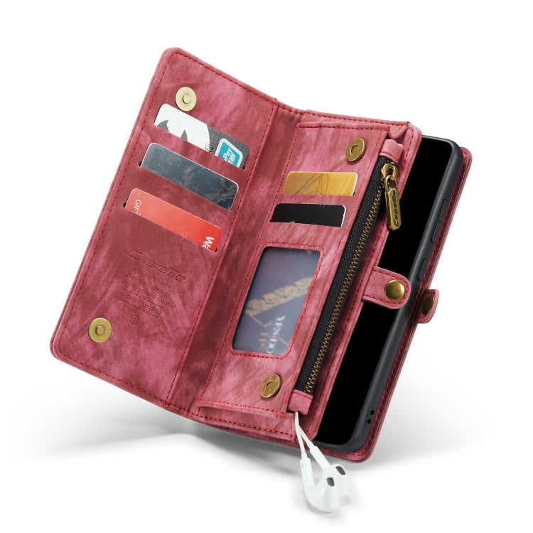 For Samsung Galaxy A33 5G CaseMe-008 Detachable Multifunctional Horizontal Flip Leather Case(Red) - free shipping - PMC Jewellery - Order now!