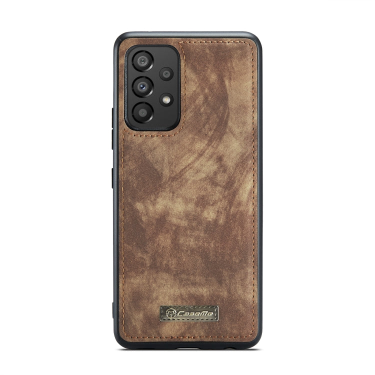 For Samsung Galaxy A53 5G CaseMe-008 Detachable Multifunctional Horizontal Flip Leather Case(Brown) - free shipping - PMC Jewellery - Order now!