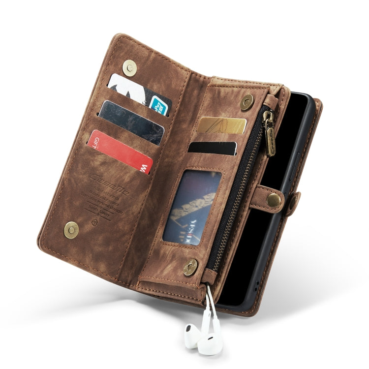 For Samsung Galaxy A53 5G CaseMe-008 Detachable Multifunctional Horizontal Flip Leather Case(Brown) - free shipping - PMC Jewellery - Order now!