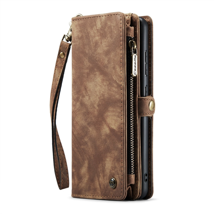 For Samsung Galaxy S22 5G CaseMe-008 Detachable Multifunctional Horizontal Flip Leather Case(Brown) - Galaxy S22 5G Cases by CaseMe | Online Shopping South Africa | PMC Jewellery | Buy Now Pay Later Mobicred