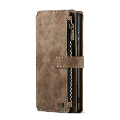 For Samsung Galaxy S22 5G CaseMe C30 Multifunctional Phone Leather Case with Holder & Card Slot & Wallet(Brown) - Galaxy S22 5G Cases by CaseMe | Online Shopping South Africa | PMC Jewellery | Buy Now Pay Later Mobicred