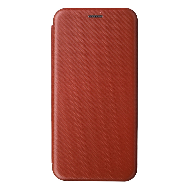 For Blackview A55 Carbon Fiber Texture Horizontal Flip PU Phone Case(Brown) - More Brand by PMC TechLife | Online Shopping South Africa | PMC TechLife | Buy Now Pay Later Mobicred