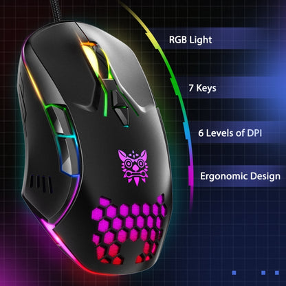 ONIKUMA CW902 RGB Lighting Wired Mouse(Black) - Wired Mice by ONIKUMA | Online Shopping South Africa | PMC Jewellery | Buy Now Pay Later Mobicred