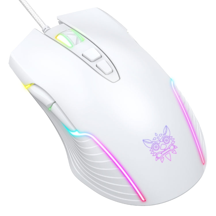 ONIKUMA CW905 RGB Lighting Wired Mouse(White) - free shipping - PMC Jewellery - Order now!