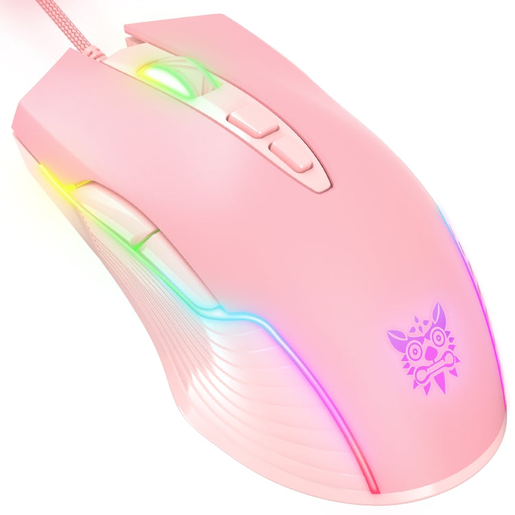 ONIKUMA CW905 RGB Lighting Wired Mouse(Pink) - free shipping - PMC Jewellery - Order now!