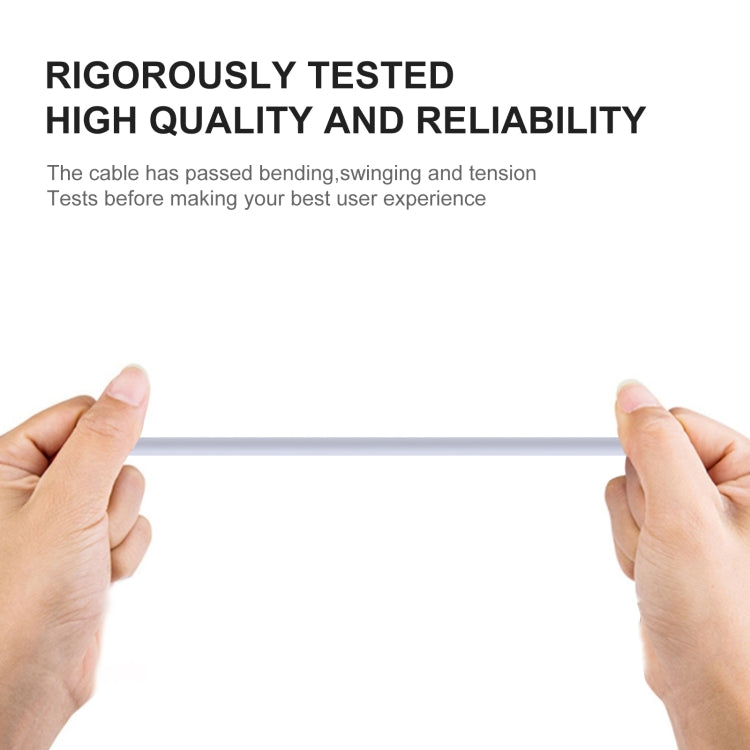 USB to Micro USB Copper Core Charging Cable, Cable Length:1m(White) - Micro USB Cable by PMC TechLife | Online Shopping South Africa | PMC TechLife | Buy Now Pay Later Mobicred