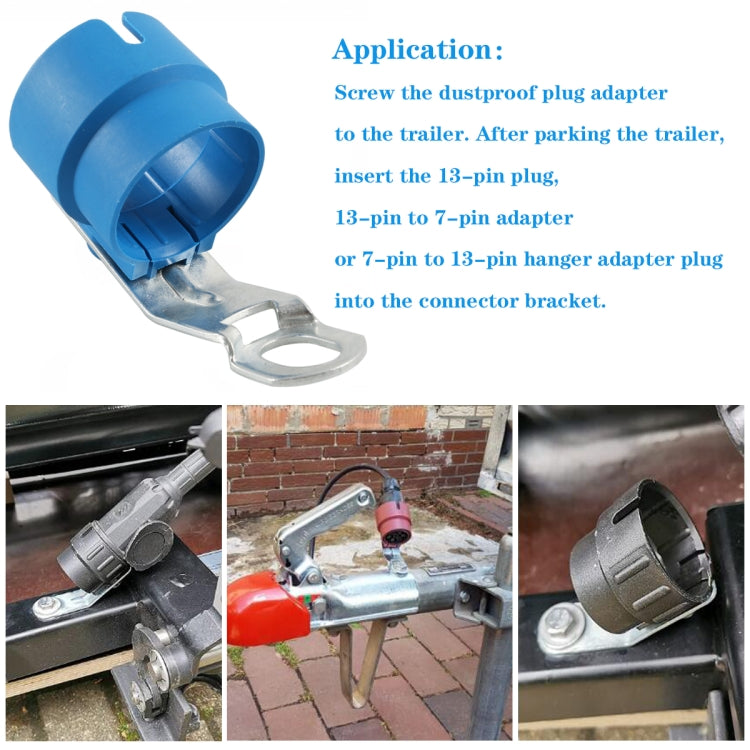 A6950-01 Trailer Plug Holder Connector Retainer(Blue) - Towing Bars by PMC TechLife | Online Shopping South Africa | PMC TechLife | Buy Now Pay Later Mobicred