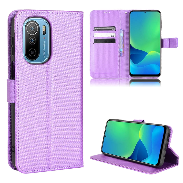 For Ulefone Note 13P Diamond Texture Leather Phone Case(Purple) - Ulefone Cases by PMC Jewellery | Online Shopping South Africa | PMC Jewellery | Buy Now Pay Later Mobicred