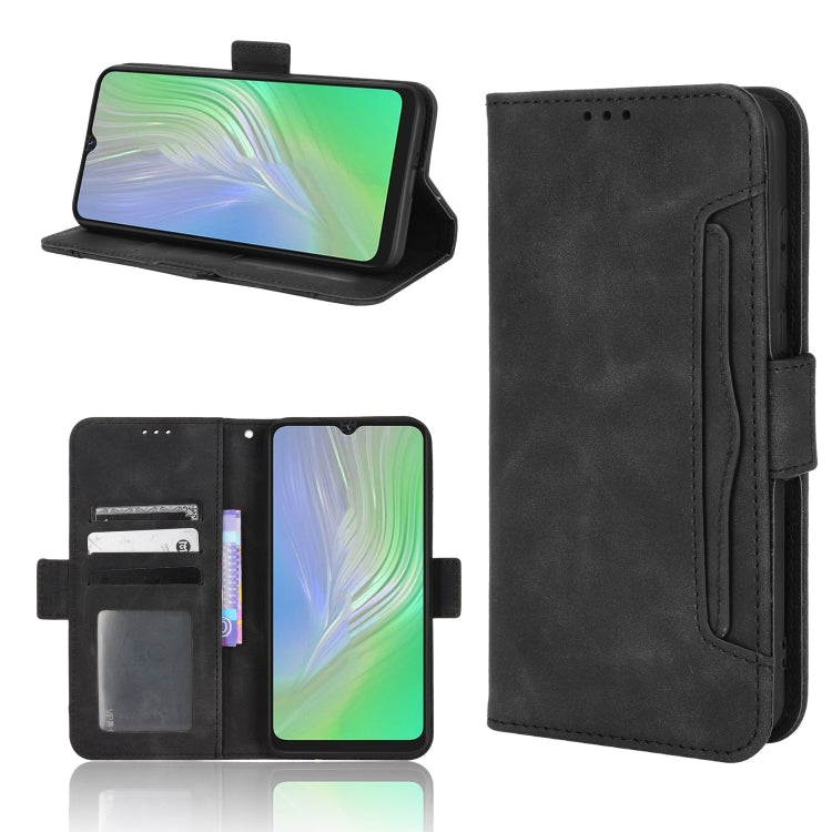 For Blackview A55 Skin Feel Calf Pattern Leather Phone Case(Black) - More Brand by PMC TechLife | Online Shopping South Africa | PMC TechLife | Buy Now Pay Later Mobicred