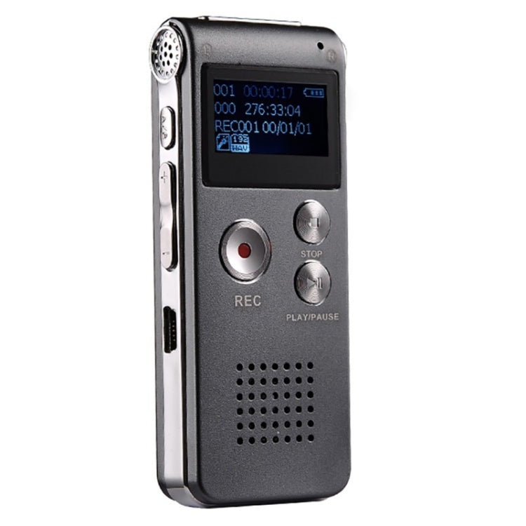 SK-012 4GB USB Dictaphone Digital Audio Voice Recorder with WAV MP3 Player VAR Function(Grey) - Other Style by PMC Jewellery | Online Shopping South Africa | PMC Jewellery | Buy Now Pay Later Mobicred