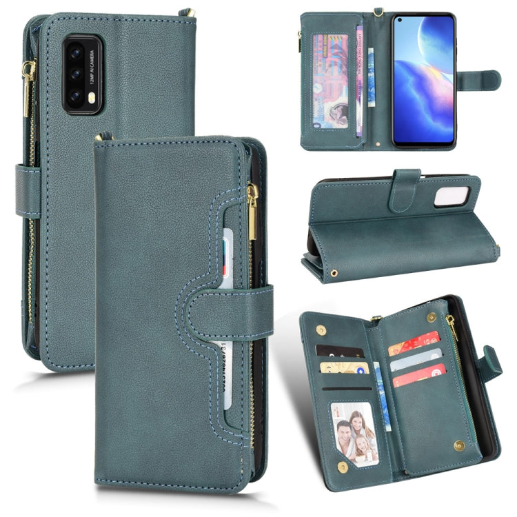 For Blackview A90 Litchi Texture Zipper Leather Phone Case(Green) - free shipping - PMC TechLife - Order now!