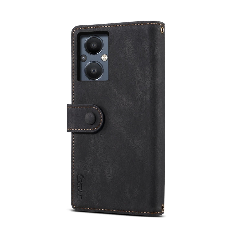 For OnePlus Nord N20 5G Retro Frosted Horizontal Flip Leather Phone Case(Black) - OnePlus Cases by PMC TechLife | Online Shopping South Africa | PMC TechLife | Buy Now Pay Later Mobicred