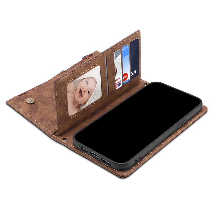 For Google Pixel 6a Retro Frosted Horizontal Flip Leather Phone Case(Brown) - Google Cases by PMC TechLife | Online Shopping South Africa | PMC TechLife | Buy Now Pay Later Mobicred