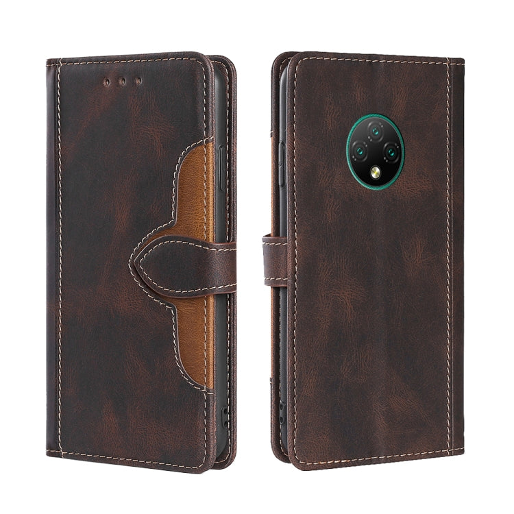 For Doogee X95 Skin Feel Straw Hat Magnetic Buckle Leather Phone Case(Brown) - Doogee Cases by PMC Jewellery | Online Shopping South Africa | PMC Jewellery | Buy Now Pay Later Mobicred