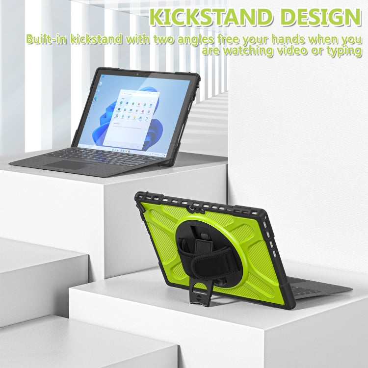 For MicroSoft Surface Pro 4 / 5 / 6 / 7 TPU + PC Tablet Case(Yellow Green) - free shipping - PMC TechLife - Order now!