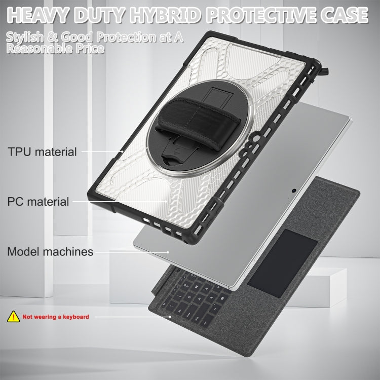 For MicroSoft Surface Pro 4 / 5 / 6 / 7 TPU + PC Tablet Case(Transparent) - Others by PMC TechLife | Online Shopping South Africa | PMC TechLife | Buy Now Pay Later Mobicred
