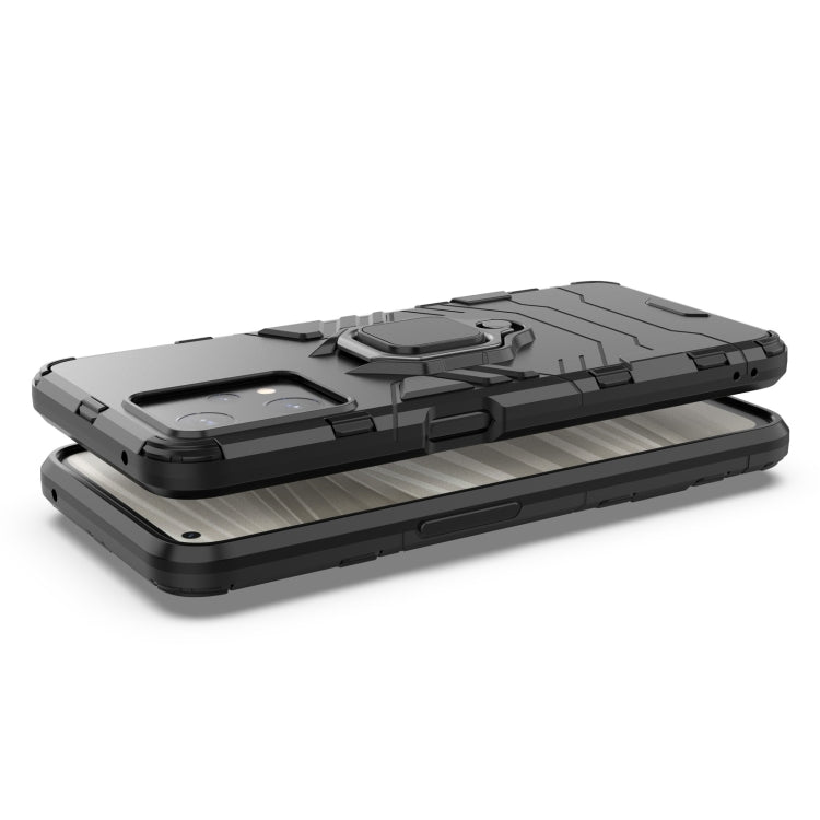 For OPPO Realme 9 Pro Magnetic Ring Holder PC + TPU Phone Case(Black) - Realme Cases by PMC TechLife | Online Shopping South Africa | PMC TechLife | Buy Now Pay Later Mobicred