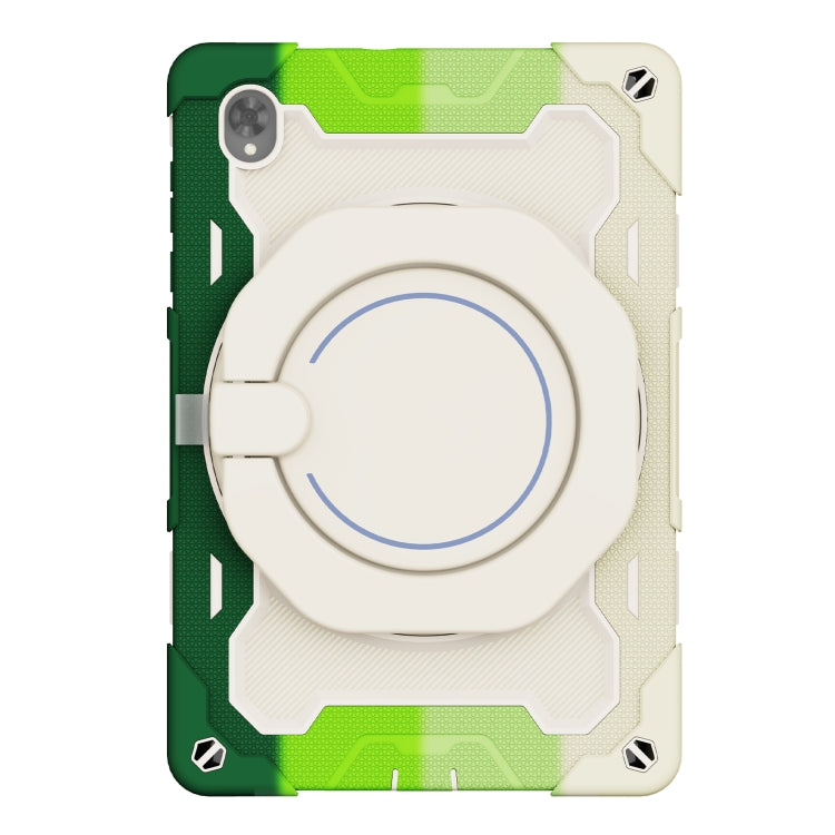 For Lenovo Tab K10 / M10 Plus Armor Contrast Color Silicone + PC Tablet Case(Colorful Green) - Lenovo by PMC TechLife | Online Shopping South Africa | PMC TechLife | Buy Now Pay Later Mobicred