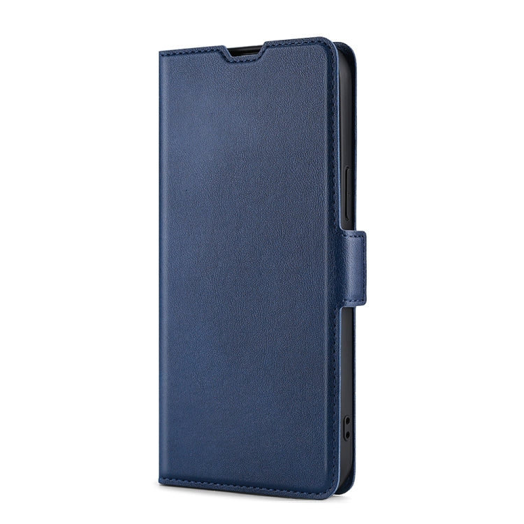 For Blackview A60 Pro Ultra-thin Voltage Side Buckle PU + TPU Leather Phone Case(Blue) - More Brand by PMC Jewellery | Online Shopping South Africa | PMC Jewellery | Buy Now Pay Later Mobicred