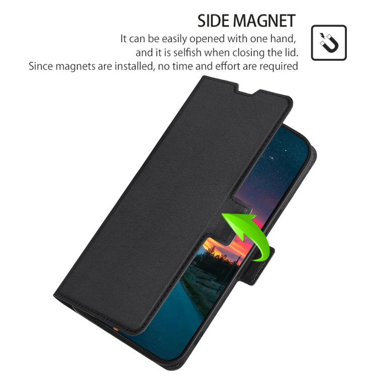 For Blackview A70 Ultra-thin Voltage Side Buckle PU + TPU Leather Phone Case(Black) - More Brand by PMC Jewellery | Online Shopping South Africa | PMC Jewellery