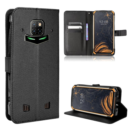 For Doogee S88 Pro / S88 Plus Diamond Texture Leather Phone Case(Black) - Doogee Cases by PMC Jewellery | Online Shopping South Africa | PMC Jewellery | Buy Now Pay Later Mobicred