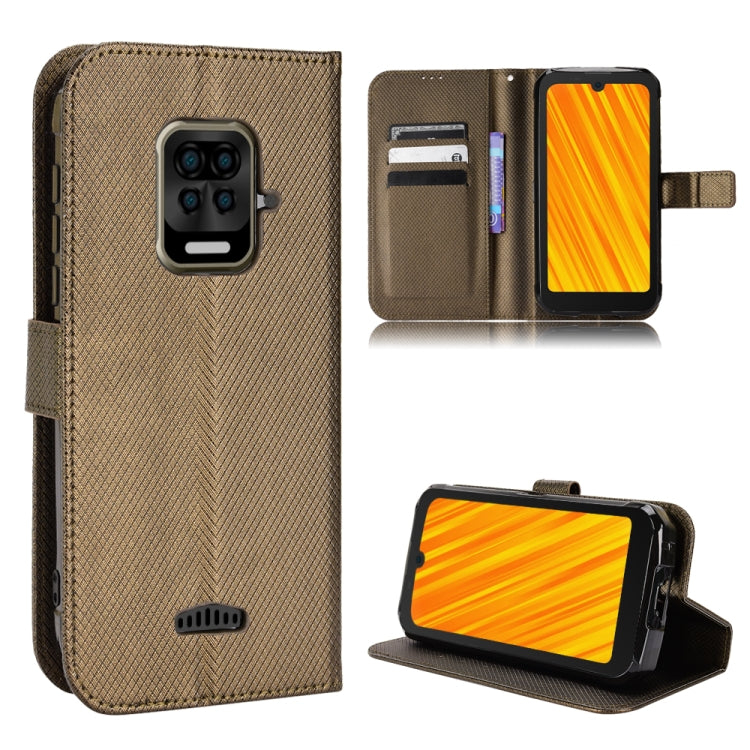 For Doogee S59 / S59 Pro Diamond Texture Leather Phone Case(Brown) - Doogee Cases by PMC TechLife | Online Shopping South Africa | PMC TechLife | Buy Now Pay Later Mobicred