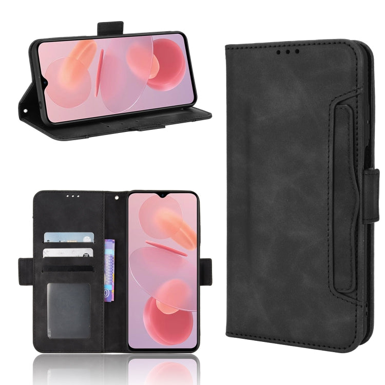 For Ulefone Note 12P Skin Feel Calf Pattern Leather Phone Case(Black) - Ulefone Cases by PMC Jewellery | Online Shopping South Africa | PMC Jewellery | Buy Now Pay Later Mobicred