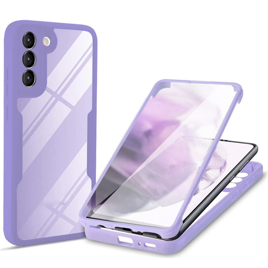 For Samsung Galaxy S22 5G Acrylic + TPU 360 Degrees Full Coverage Shockproof Phone Case(Purple) - Galaxy S22 5G Cases by PMC Jewellery | Online Shopping South Africa | PMC Jewellery