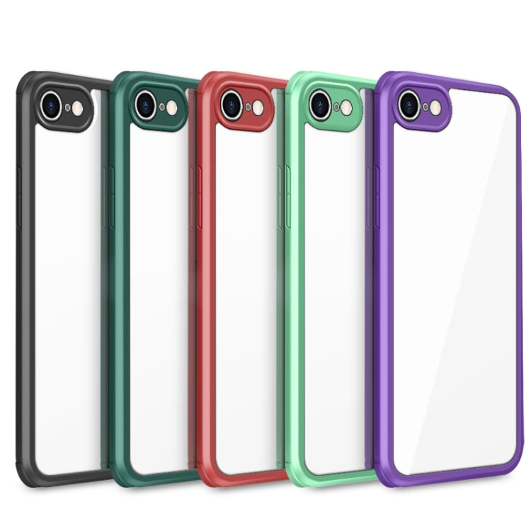 For iPhone SE 2022 / SE 2020 / 8 / 7 Double-sided Glass TPU Phone Case(Purple) - iPhone SE 2022 / 2020 / 8 / 7 Cases by PMC TechLife | Online Shopping South Africa | PMC TechLife | Buy Now Pay Later Mobicred